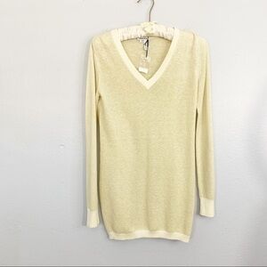 ALAIN MANOUKIAN Barcelona Gold Metallic Sweater